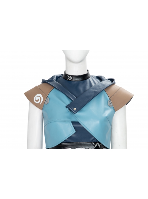 Game Valorant Duelist Jett Initial Skin Halloween Cosplay Costume Short Jacket