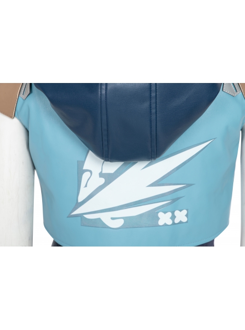 Game Valorant Duelist Jett Initial Skin Halloween Cosplay Costume Short Jacket