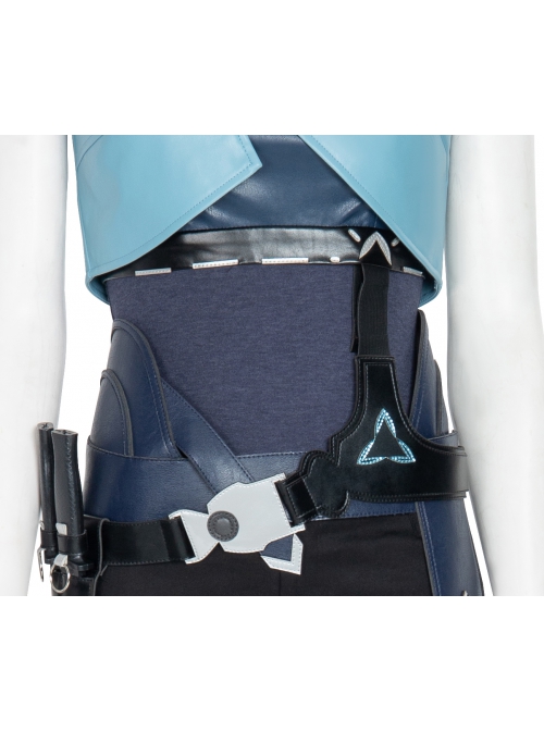 Game Valorant Duelist Jett Initial Skin Halloween Cosplay Accessories Waist Belt And Girdle