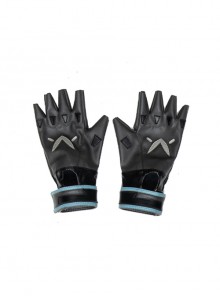 Game Valorant Duelist Jett Initial Skin Halloween Cosplay Accessories Black Gloves