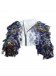 Birds Of Prey And The Fantabulous Emancipation Of One Harley Quinn Coloured Ribbons Jacket Suit Halloween Cosplay Costume Ribbons Jacket