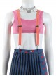 Birds Of Prey And The Fantabulous Emancipation Of One Harley Quinn Coloured Ribbons Jacket Suit Halloween Cosplay Costume Pink Vest