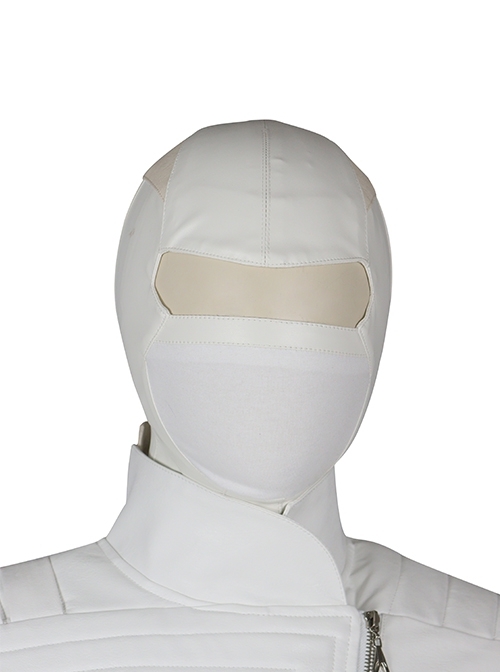 G.I.Joe Retaliation Storm Shadow White Battle Suit Halloween Cosplay Accessories Head Cover