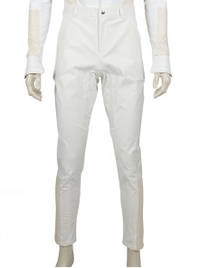G.I.Joe Retaliation Storm Shadow White Battle Suit Halloween Cosplay Costume Trousers