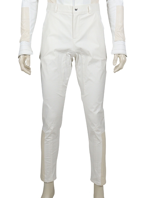 G.I.Joe Retaliation Storm Shadow White Battle Suit Halloween Cosplay Costume Trousers