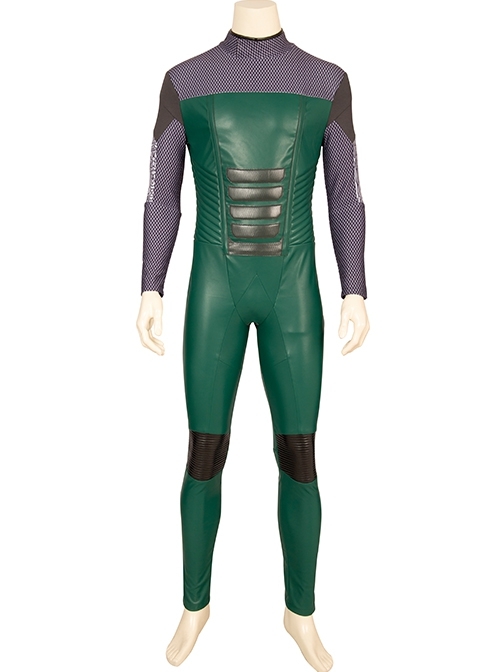 TV Drama Crisis On Infinite Earths Pariah Nash Wells Halloween Cosplay Costume Green Bodysuit