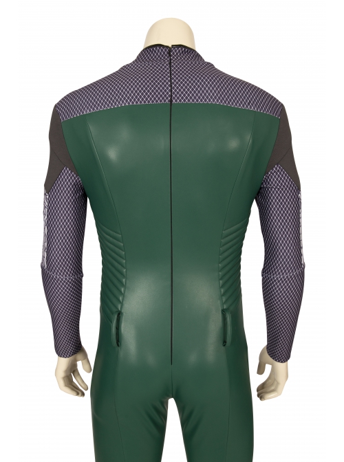 TV Drama Crisis On Infinite Earths Pariah Nash Wells Halloween Cosplay Costume Green Bodysuit