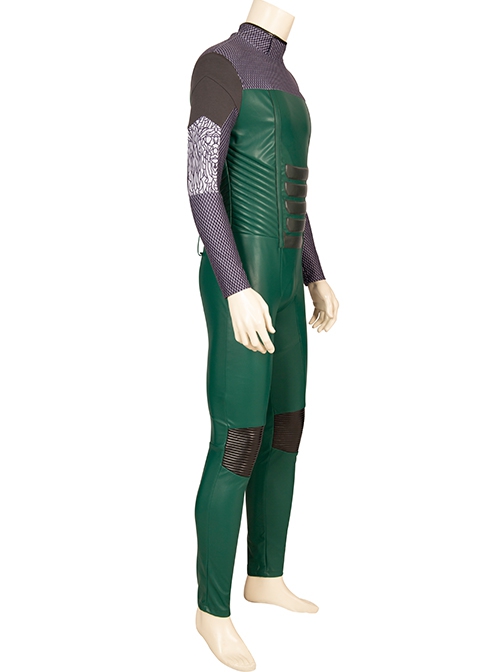 TV Drama Crisis On Infinite Earths Pariah Nash Wells Halloween Cosplay Costume Green Bodysuit