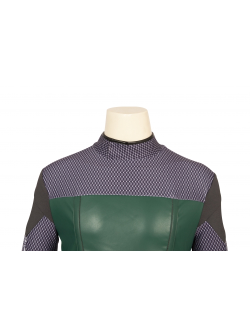 TV Drama Crisis On Infinite Earths Pariah Nash Wells Halloween Cosplay Costume Green Bodysuit