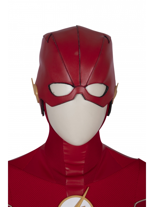 The Flash Season 6 Barry Allen Red Battle Suit Halloween Cosplay Accessories Hat