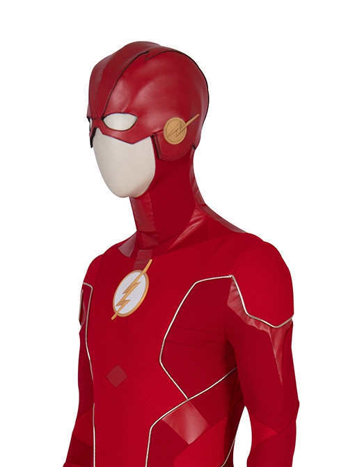 The Flash Season 6 Barry Allen Red Battle Suit Halloween Cosplay Accessories Hat