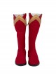 The Flash Season 6 Barry Allen Red Battle Suit Halloween Cosplay Accessories Red Boots