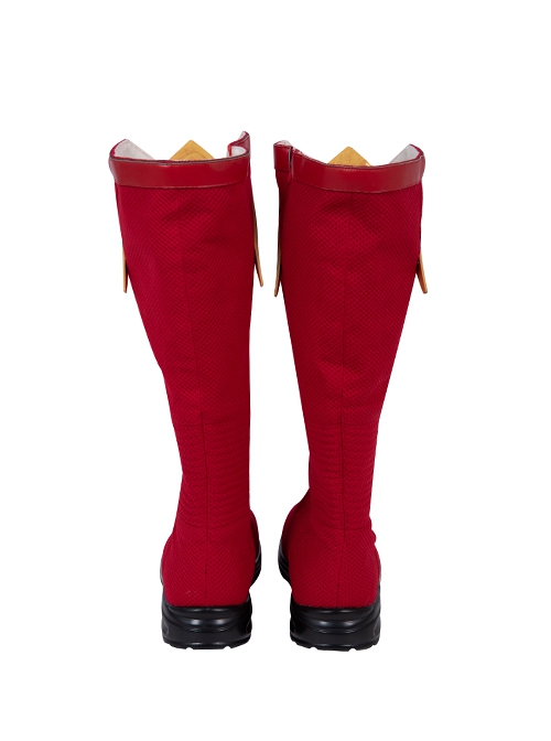 The Flash Season 6 Barry Allen Red Battle Suit Halloween Cosplay Accessories Red Boots