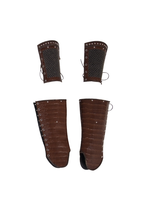 TV Drama Vikings Shield-maiden Lagertha Halloween Cosplay Accessories Wrist Guards And Leg Guards