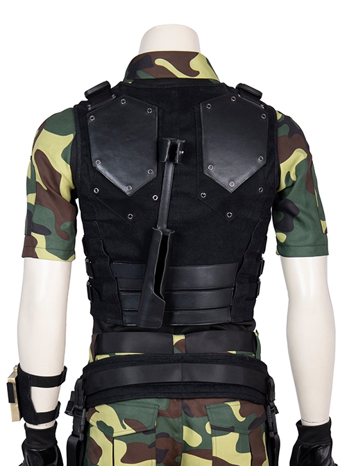 G.I.Joe Retaliation Roadblock Dwayne Johnson Halloween Cosplay Costume Black Vest