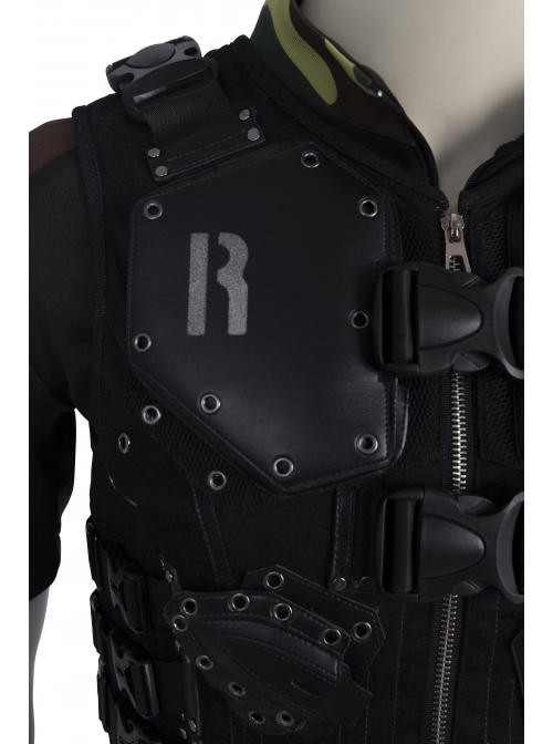 G.I.Joe Retaliation Roadblock Dwayne Johnson Halloween Cosplay Costume Black Vest