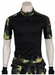 G.I.Joe Retaliation Roadblock Dwayne Johnson Halloween Cosplay Costume Green Camouflage Short Sleeve T-Shirt