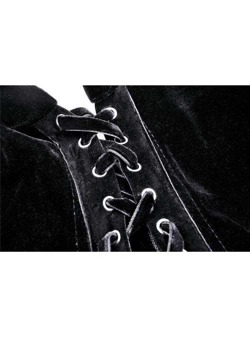 Stars Tassel Night Cat Gothic Lolita Black Hooded Cloak