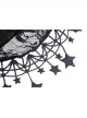 Stars Tassel Night Cat Gothic Lolita Black Hooded Cloak