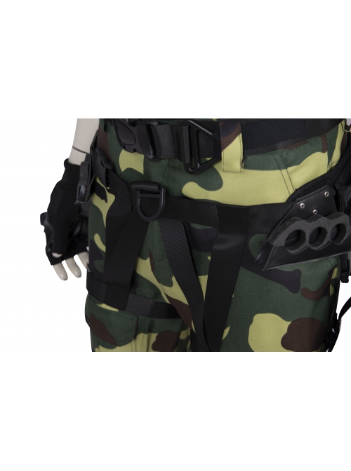 G.I.Joe Retaliation Roadblock Dwayne Johnson Halloween Cosplay Accessories Belt Components And Gun Holster