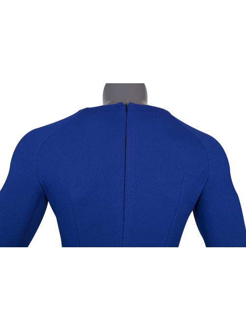 Crisis On Infinite Earths Superman Blue Battle Suit Halloween Cosplay Costume Bodysuit