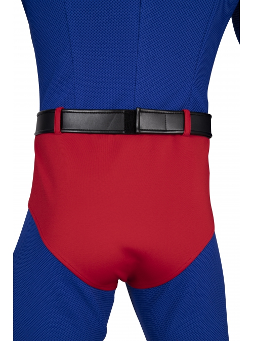Crisis On Infinite Earths Superman Blue Battle Suit Halloween Cosplay Costume Bodysuit