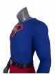 Crisis On Infinite Earths Superman Blue Battle Suit Halloween Cosplay Costume Bodysuit