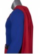 Crisis On Infinite Earths Superman Blue Battle Suit Halloween Cosplay Costume Red Cloak
