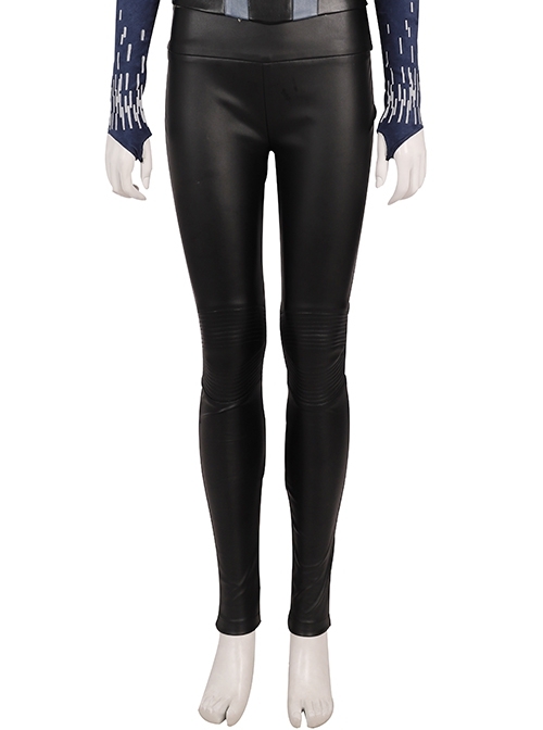 The Flash Season 6 Killer Frost Caitlin Snow Halloween Cosplay Costume Black Pants