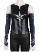 The Flash Season 6 Killer Frost Caitlin Snow Halloween Cosplay Accessories Dark Blue Oversleeve
