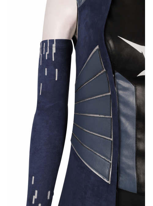 The Flash Season 6 Killer Frost Caitlin Snow Halloween Cosplay Accessories Dark Blue Oversleeve