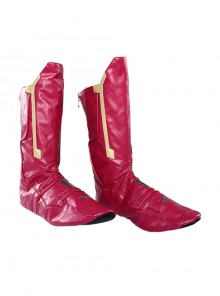 Avengers Age Of Ultron Vision Blue Bodysuit Battle Suit Halloween Cosplay Accessories Red Boots