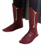 Avengers Age Of Ultron Vision Blue Bodysuit Battle Suit Halloween Cosplay Accessories Red Boots