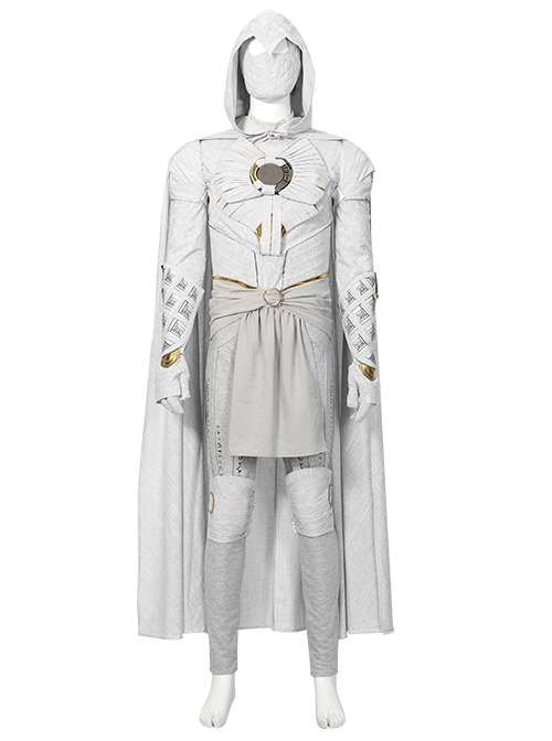 TV Drama Moon Knight Marc Spector Battle Suit Halloween Cosplay Costume Set