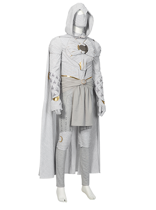 TV Drama Moon Knight Marc Spector Battle Suit Halloween Cosplay Costume Set