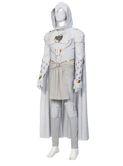 TV Drama Moon Knight Marc Spector Battle Suit Halloween Cosplay Costume Set