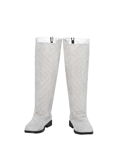 TV Drama Moon Knight Marc Spector Battle Suit Halloween Cosplay Accessories Gray Boots