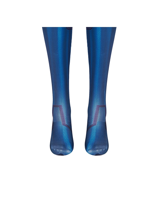 Game Metroid Samus Aran Halloween Cosplay Costume Blue Bodysuit