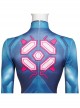 Game Metroid Samus Aran Halloween Cosplay Costume Blue Bodysuit