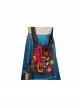 Encanto Mirabel Printing Children Long Dress Halloween Cosplay Kids Version Costume Full Set