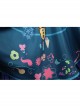 Encanto Mirabel Printing Children Long Dress Halloween Cosplay Kids Version Costume Full Set