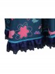 Encanto Mirabel Printing Children Long Dress Halloween Cosplay Kids Version Costume Full Set