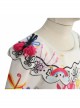 Encanto Mirabel Printing Children Long Dress Halloween Cosplay Kids Version Costume Full Set