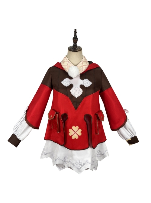 Game Genshin Impact Klee Pantskirt Version Halloween Cosplay Costume Full Set