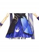 Game Genshin Impact Keqing Skin Outfit Opulent Splendor Second Design Halloween Cosplay Costume Full Set