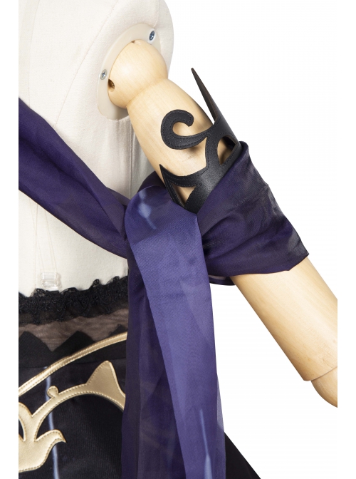 Game Genshin Impact Keqing Skin Outfit Opulent Splendor Second Design Halloween Cosplay Costume Full Set