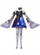 Game Genshin Impact Keqing Skin Outfit Opulent Splendor Second Design Halloween Cosplay Costume Full Set