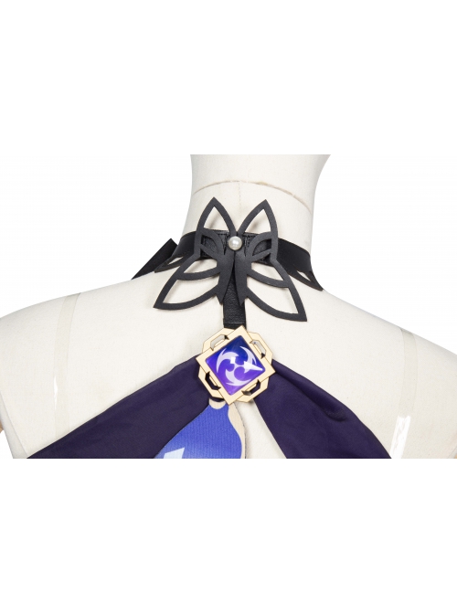 Game Genshin Impact Keqing Skin Outfit Opulent Splendor Second Design Halloween Cosplay Costume Full Set