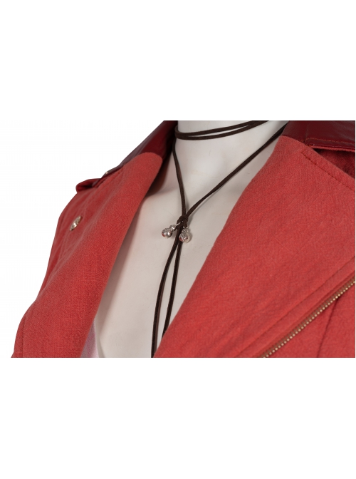 Final Fantasy VII Remake Aerith Gainsborough Halloween Cosplay Costume Set