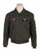 Movie Top Gun Maverick Captain Pete Mitchell Army Green Suit Halloween Cosplay Costume Set